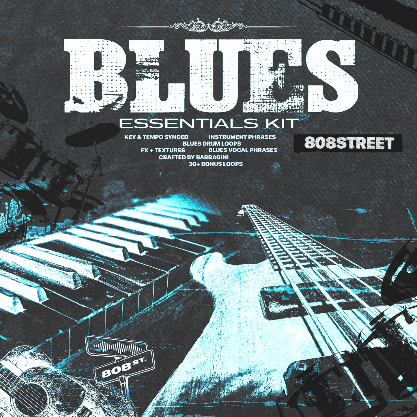 BLUES ESSENTIALS (Phrase Kit) by 808Street