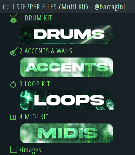 STEPPER FILES (MULTI KIT) by 808Street