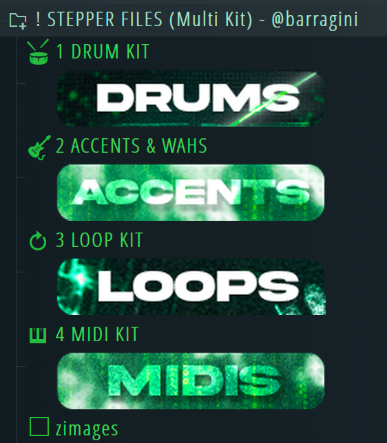 STEPPER FILES (MULTI KIT) by 808Street